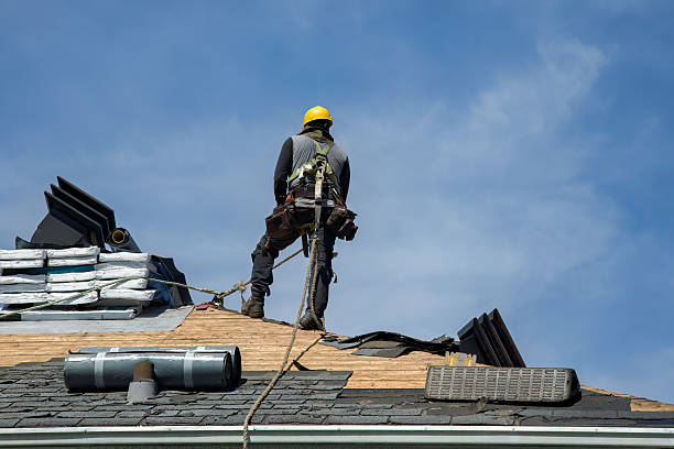 Professional Roof Replacement technician working in Burlington, NJ